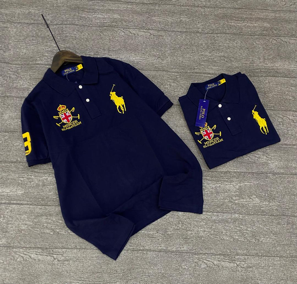 Ralph Lauren Navy Blue Big Pony Men Polo