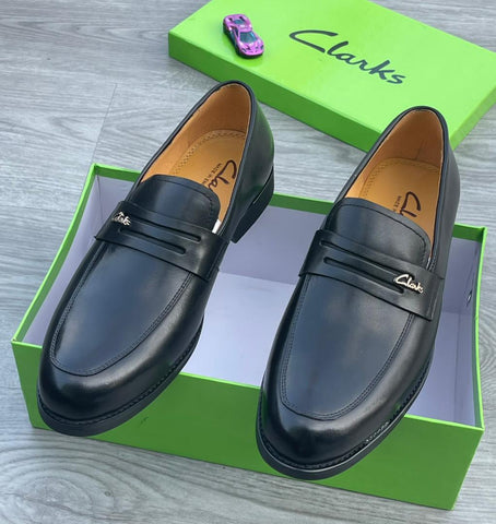 Clarks Black Leather Shoes