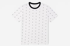 Denim & Flower White T shirt