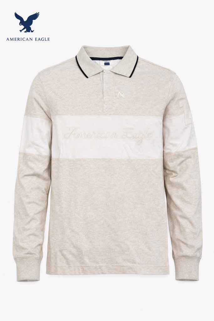 American Eagle Men Long Sleeve Polo