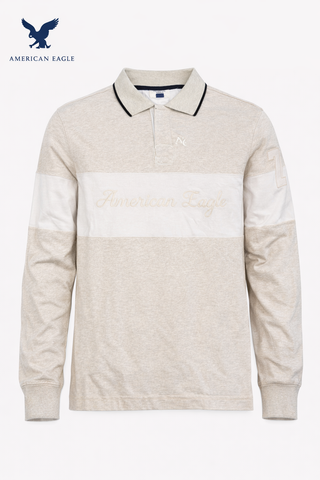 American Eagle Men Long Sleeve Polo