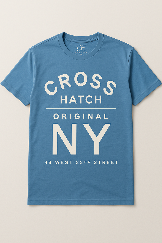 Cross Hatch Authentic Goods Men Blue T shirt
