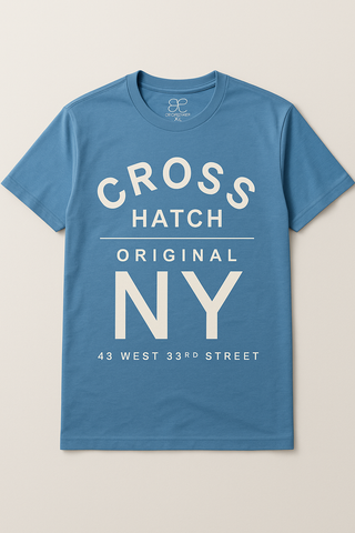 Cross Hatch Authentic Goods Men Blue T shirt