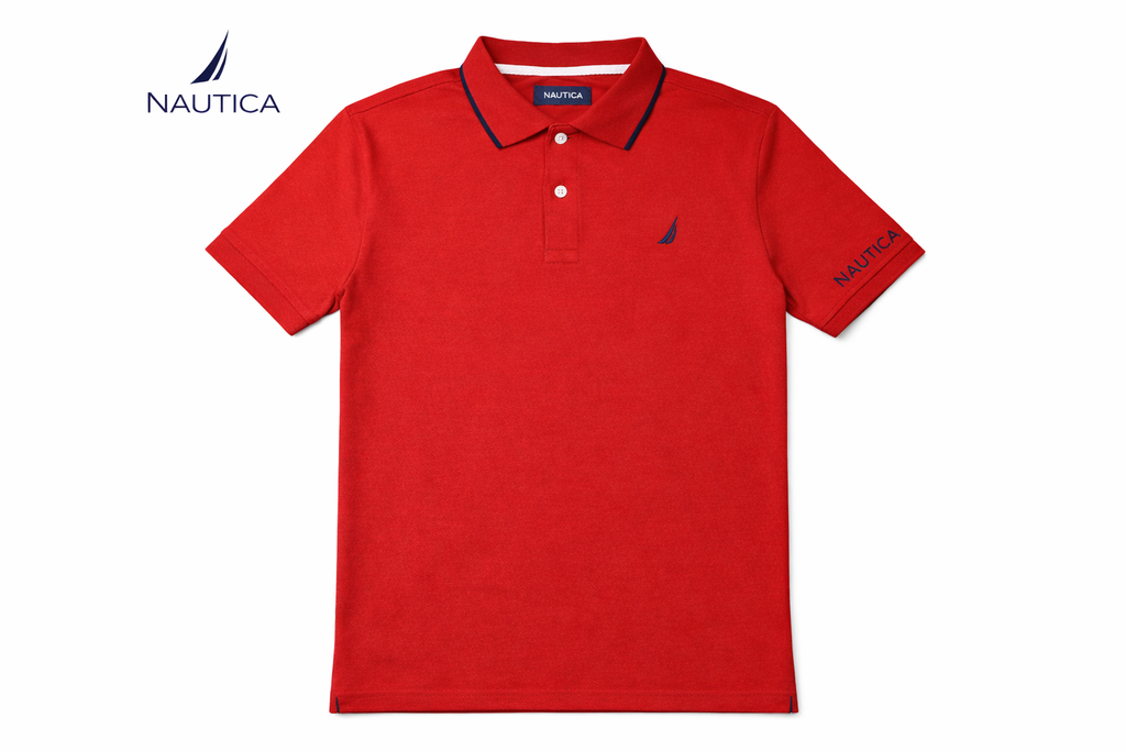 Nautica Red Men Polo
