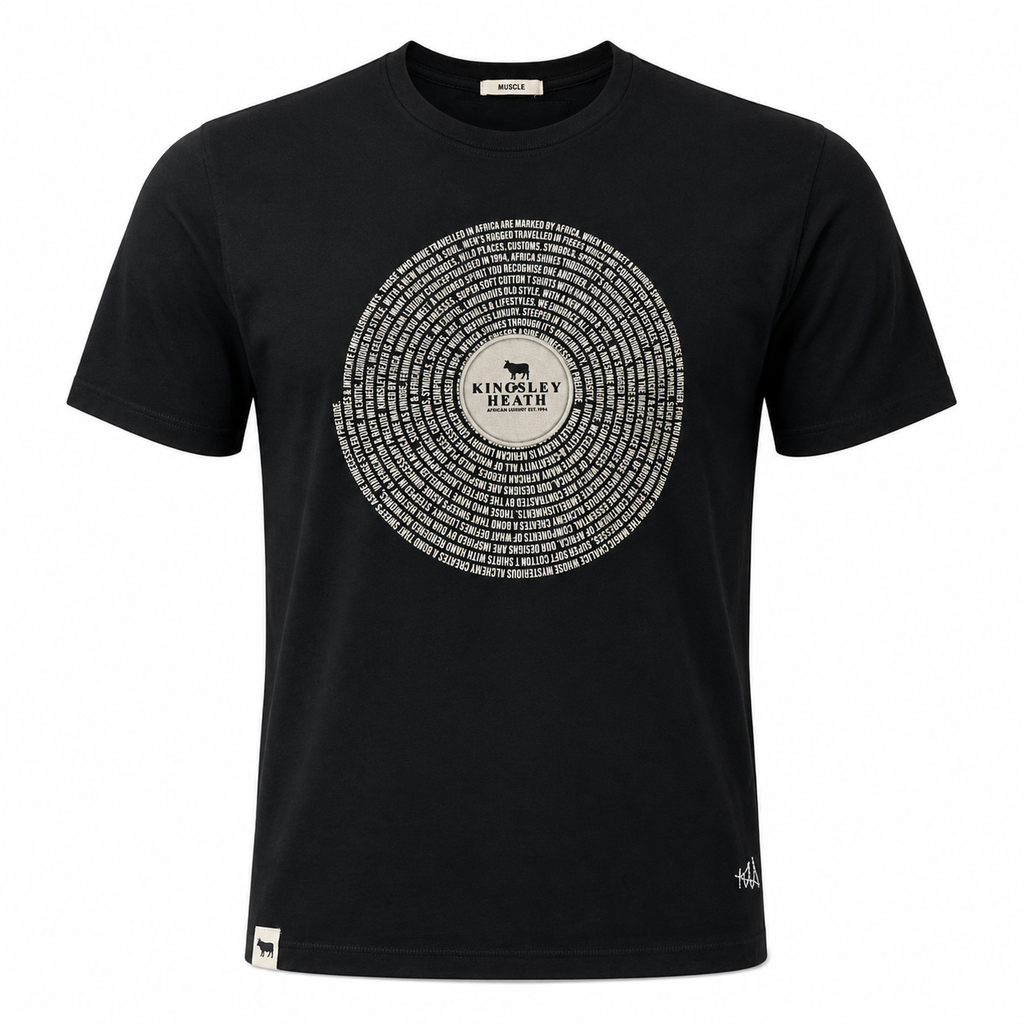 Kingsley Heath Men Navy Blue T shirt