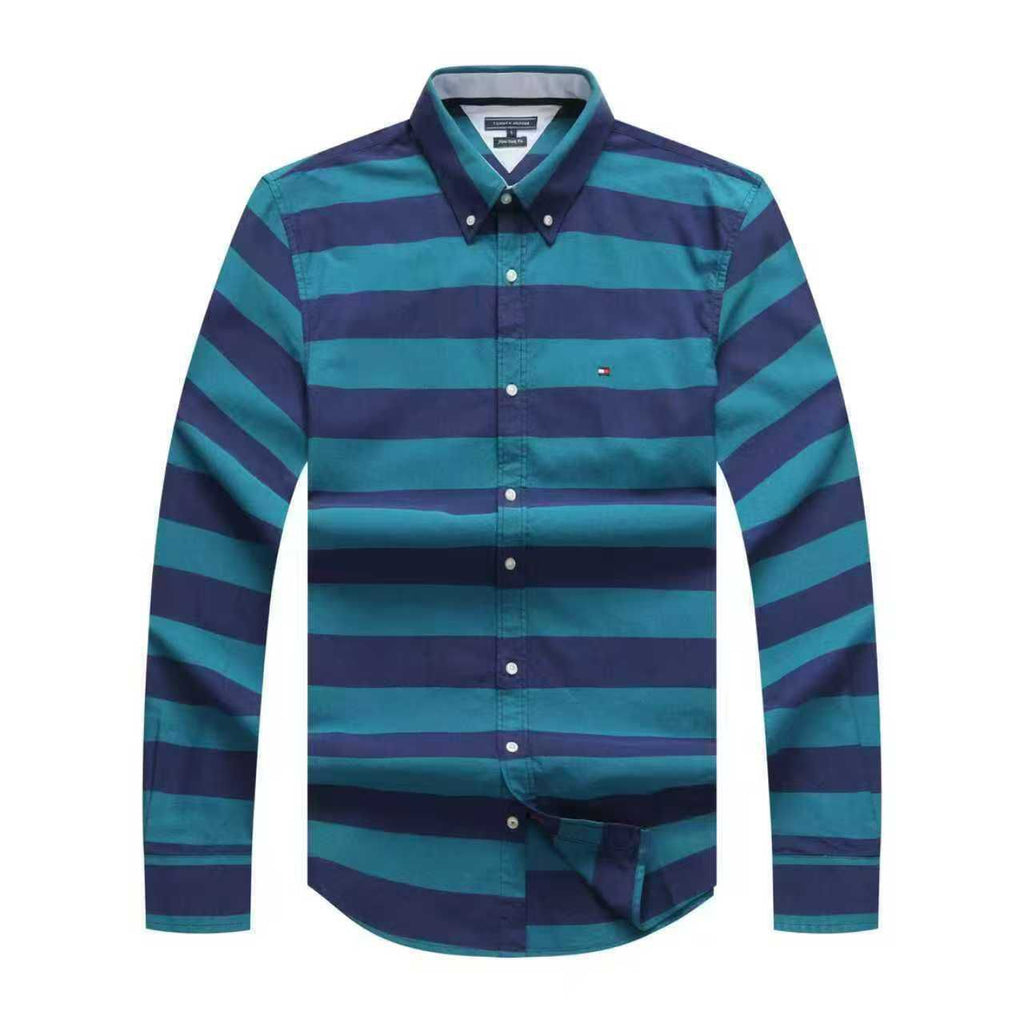 Tommy Hilfiger Oxford Men Horizontal Opaque Long Sleeve Shirt