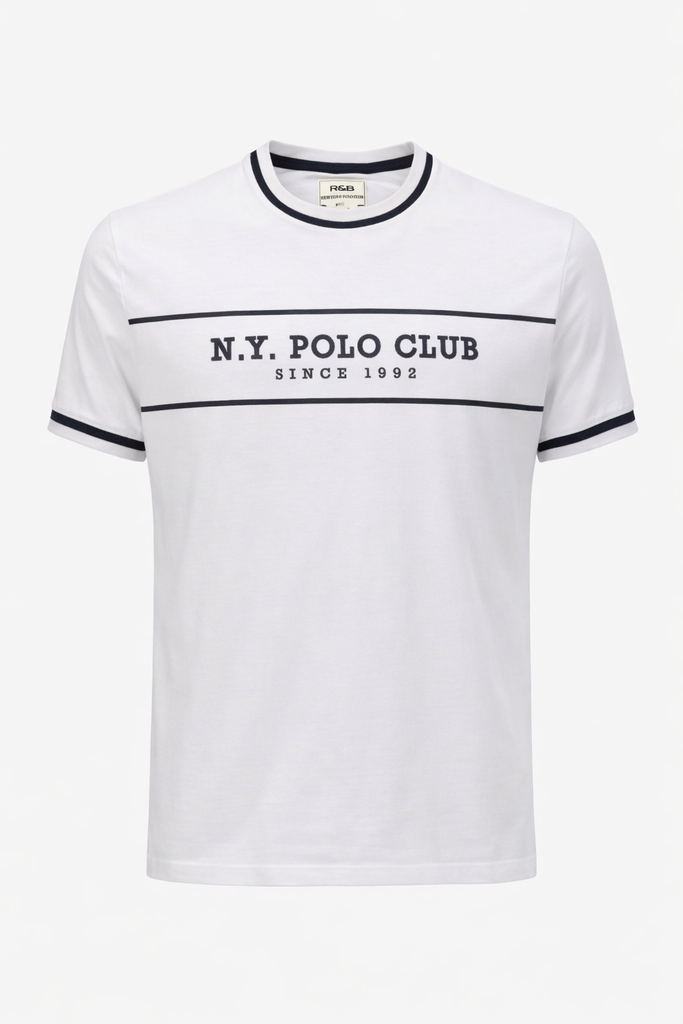 NY Polo Club Men White T shirt