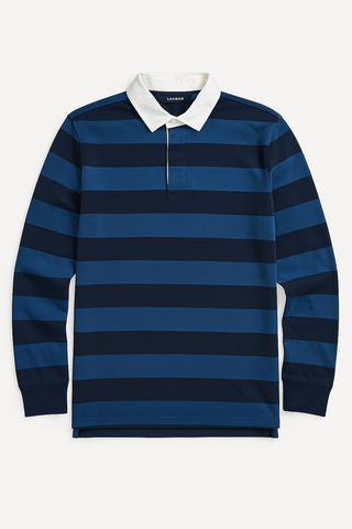 Reserve Austrailia Men Stripe Long Sleeve Polo