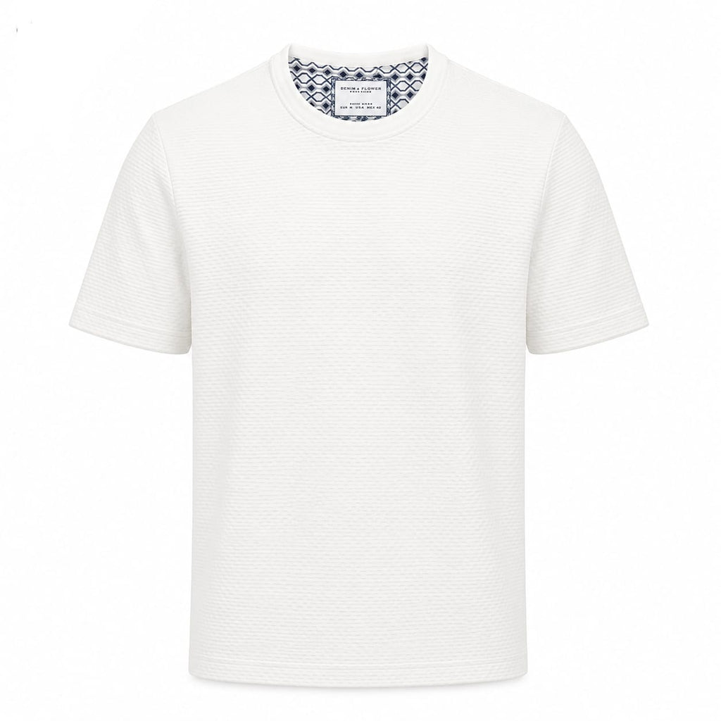 Denim & Flower  Men T shirt - Off White