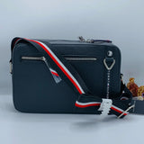 Tommy Hilfiger Black Leather Gretna Crossbody
