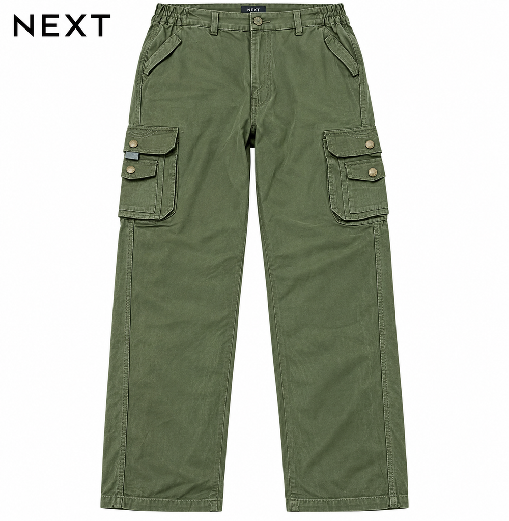 Next Men Army Green Cargo Trouser