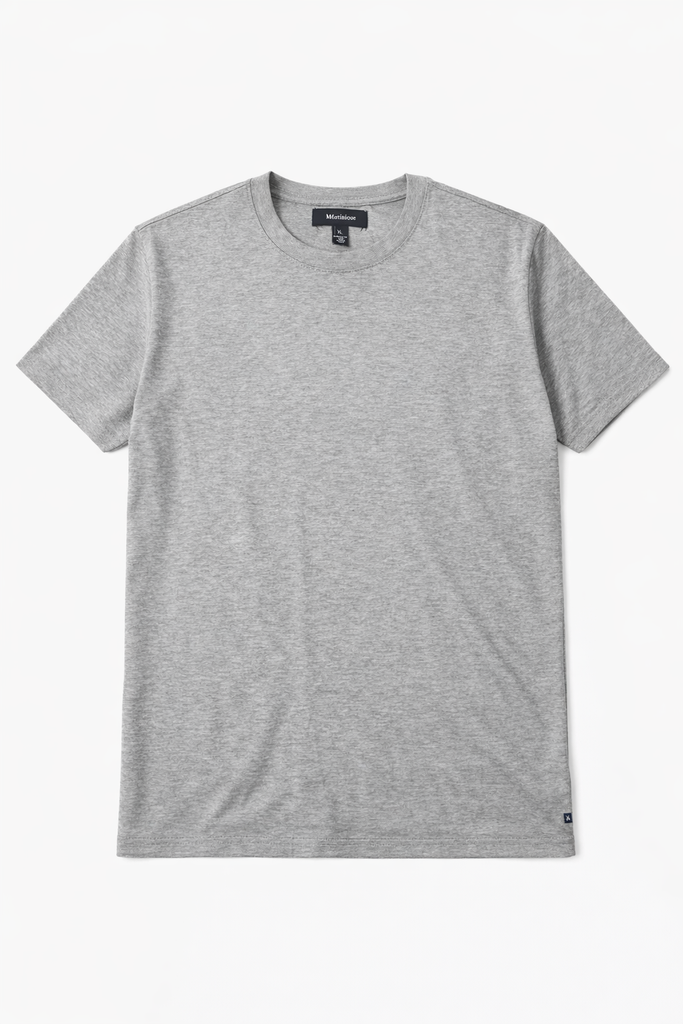 Italian Tiny Stripe Grey Men T shirt