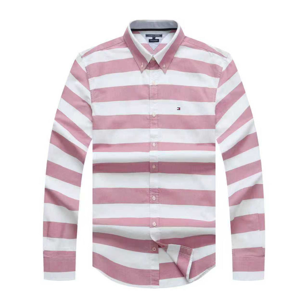 Tommy Hilfiger Oxford Men Horizontal Opaque Long Sleeve Shirt