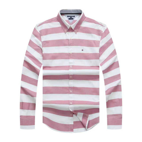 Tommy Hilfiger Oxford Men Horizontal Opaque Long Sleeve Shirt