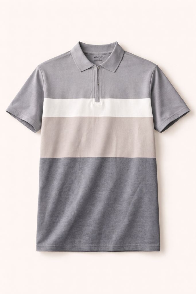 Revolv Bold Stripe Regular Fit Polo