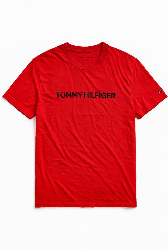 Tommy Hilfiger Red Round Neck T shirt