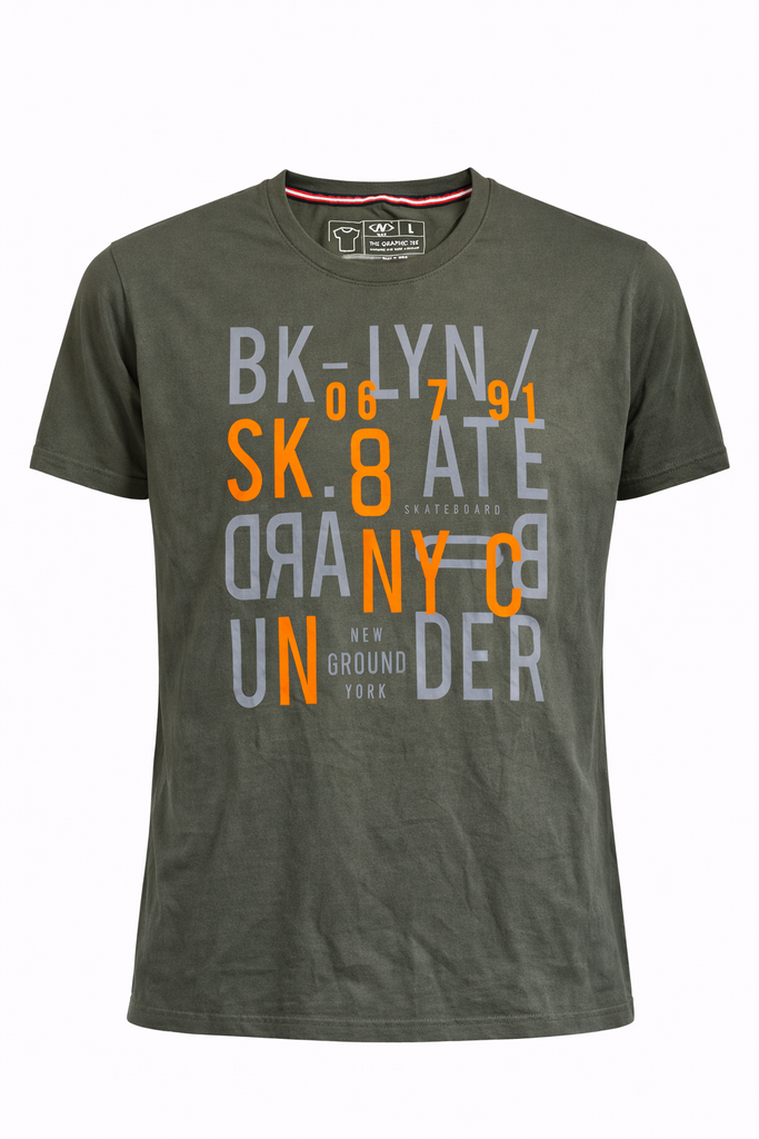 Brooklyn NYC Green Men T shirt