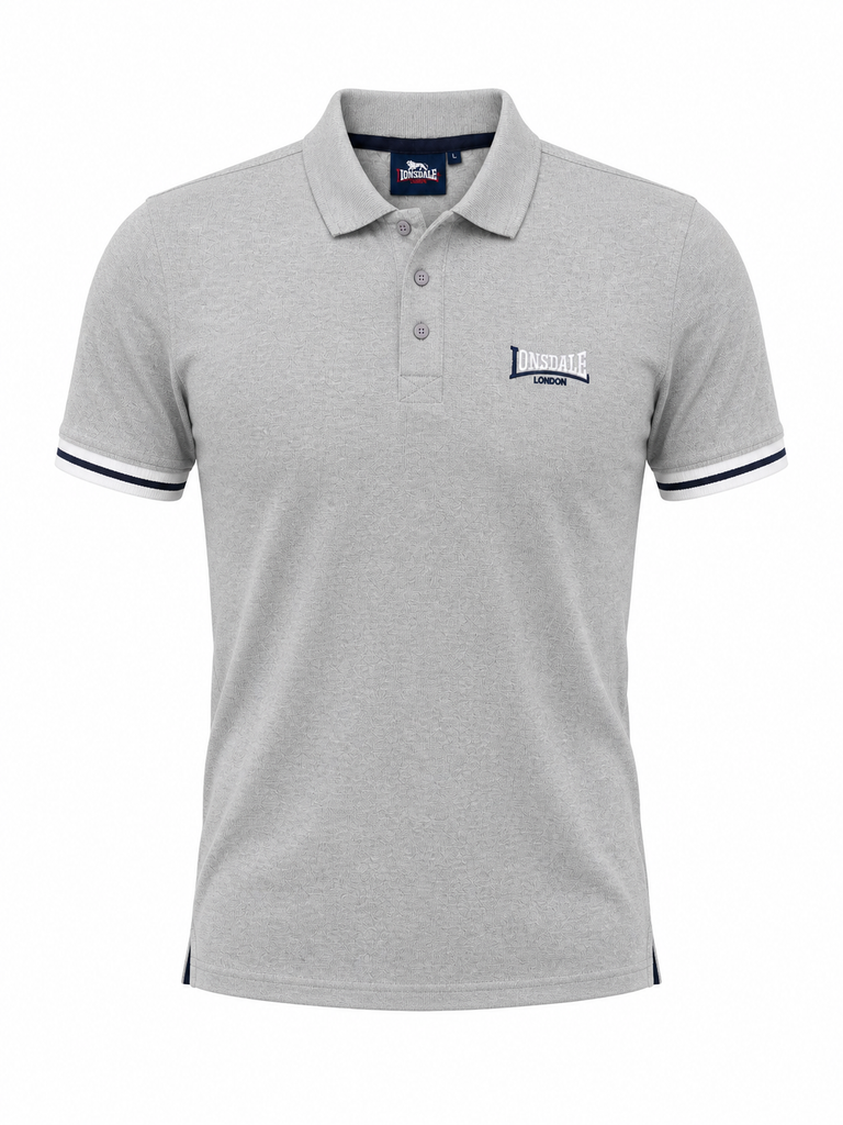Lonsdale Men Grey Polo