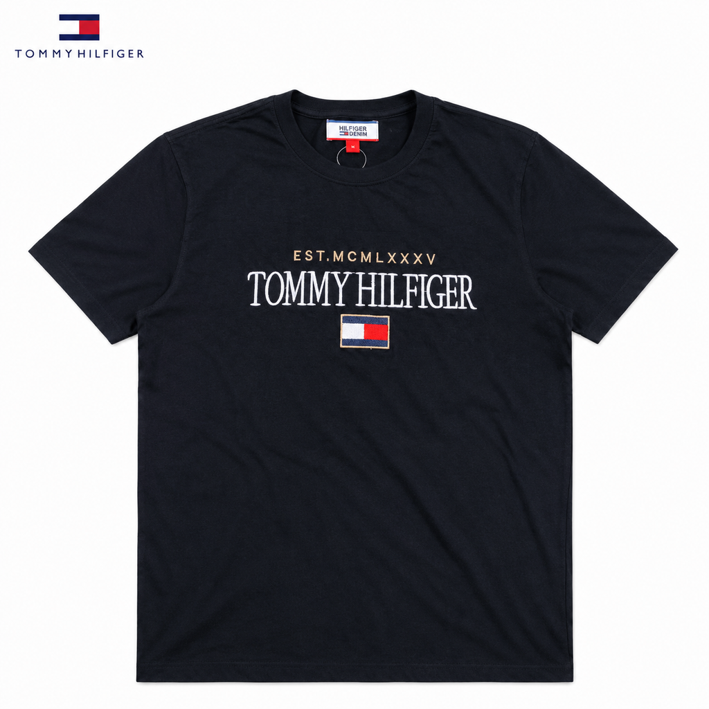Tommy Hilfiger Black  Men T shirt