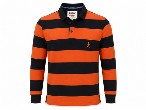Outdoor Men Stripe Polo