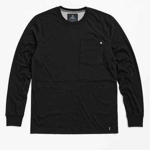 MBX Black Men Long Sleeve T shirt