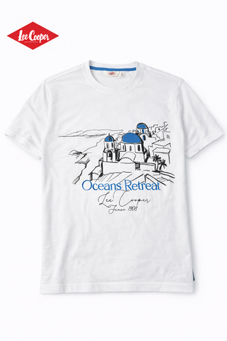 Lee Cooper Men White T shirt