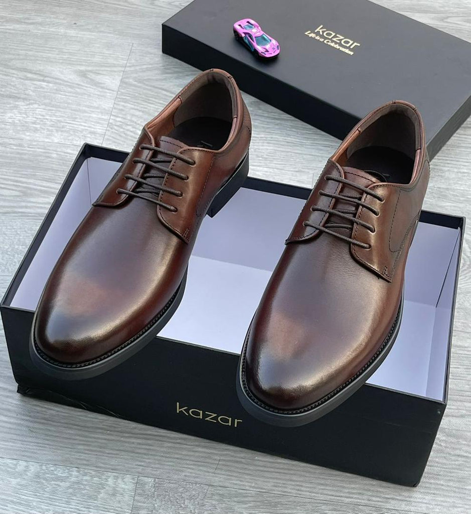 Kazar Italian Brown Leather Shoes