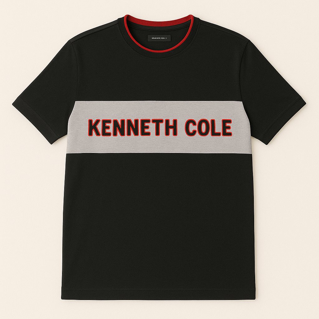 Kenneth Cole Men Black T shirt