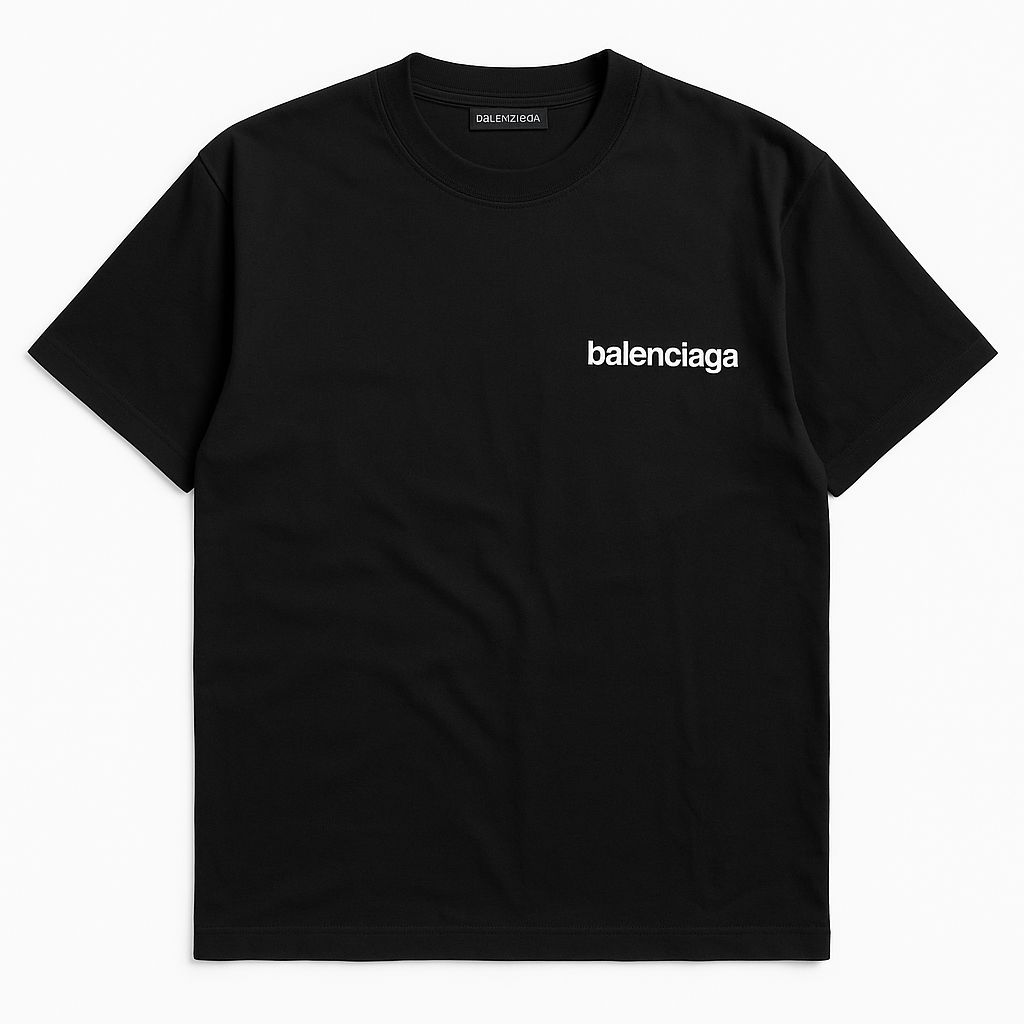 Balenciaga Men Black T shirt