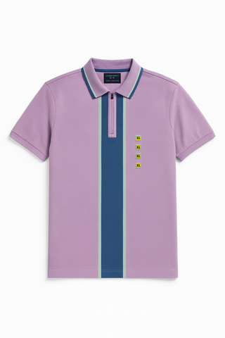 Men Zip Up Polo