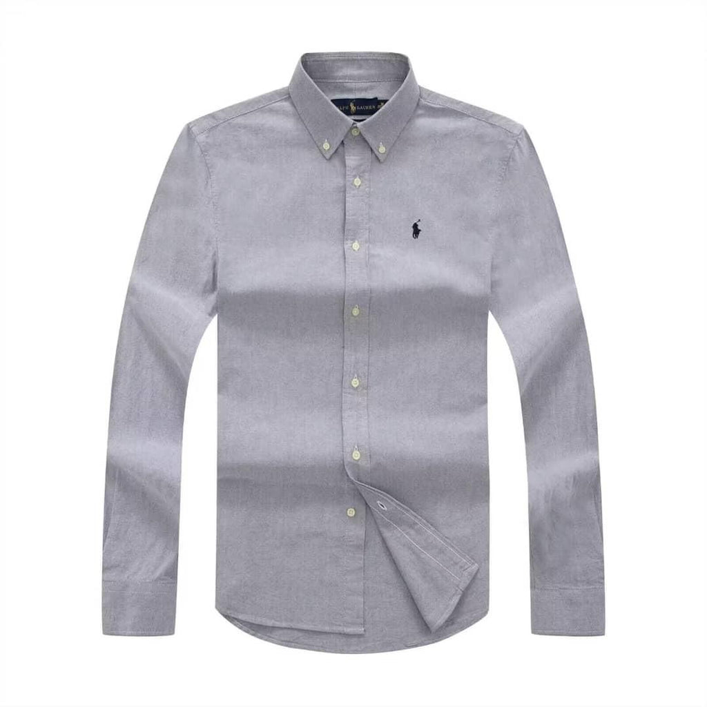 Polo Ralph Lauren Oxford Grey Long Sleeve Shirt