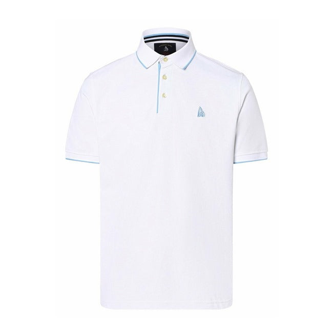 Andrew James White Men Polo