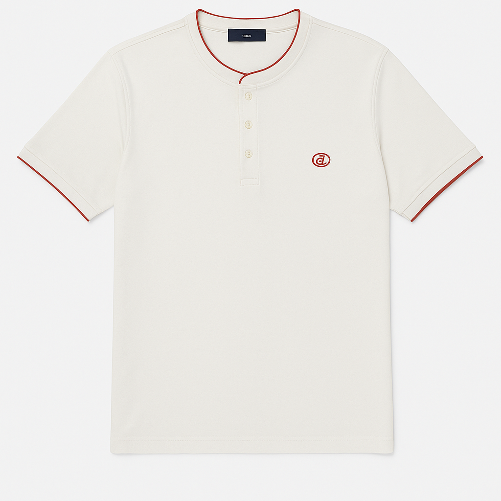 Luijo Men Band Collar T shrit