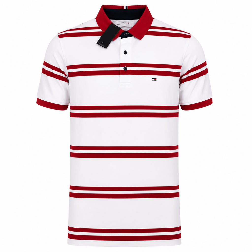 Tommy Hilfiger Men Stripe Polo - Casual