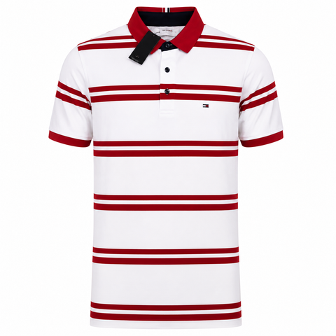 Tommy Hilfiger Men Stripe Polo - Casual