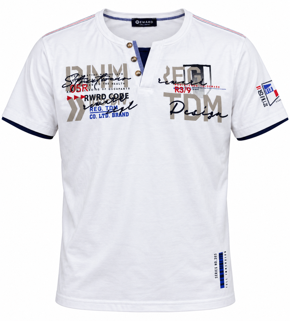 Reward Men Vintage White T shirt