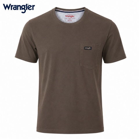 Wrangler Men Brown T shirt