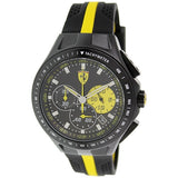 Scuderia Ferrari Male Chronograph 0830025 Race Day Black And Yellow Silicone Strap watch