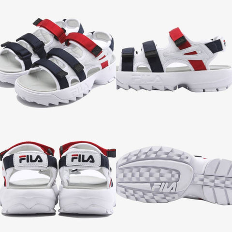 Fila White Sandals