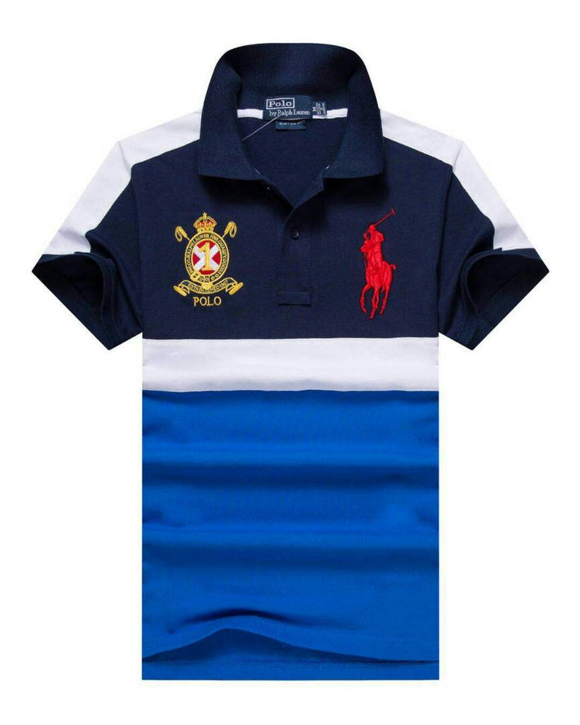 Polo Black and Blue Big Pony and Badge new
