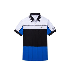 Male Lacoste Regular Fit Colorblock Cotton Piqué Polo Blue