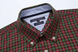 Tommy Hilfiger Red and Green Long sleeve shirt