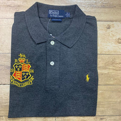 PRL 1924 Badge Small Pony Polo | Grey