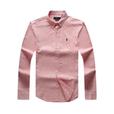 Polo Ralph Lauren Men's Custom Fit Tiny Checked Long Sleeve Shirt - Pink