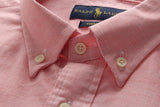 Polo Ralph Lauren Men's Custom Fit Tiny Checked Long Sleeve Shirt - Pink