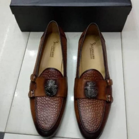 Billionaire Brown Leather Loafers