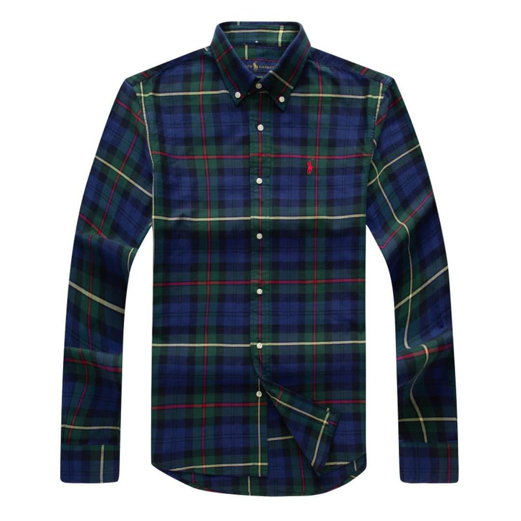 Ralph Lauren  Male Long Sleeve Checkered Shirt Plaid