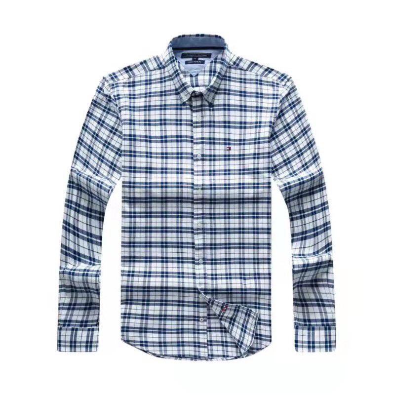 Tommy Hilfiger  Male Long Sleeve Checkered Shirt Plaid