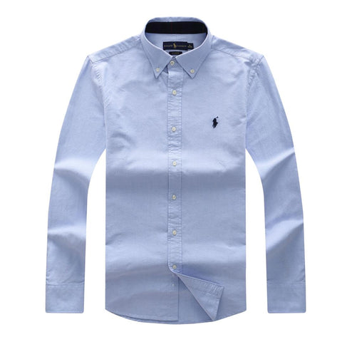 Ralph Lauren Male Long Sleeve Sky blue Oxford