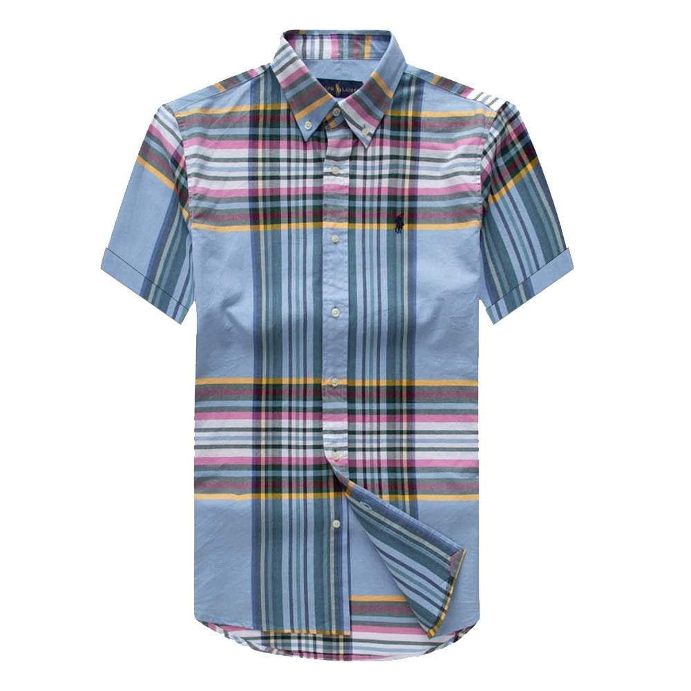 Ralph Lauren Male Short Sleeve Checkered Shirt Plaid